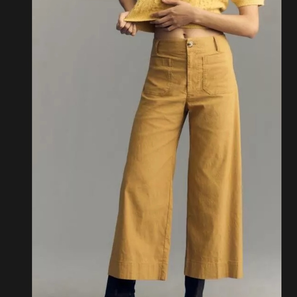 New Maeve The Colette Cropped Wide-Leg Pants By Anthropologie!!🔥🔥🔥